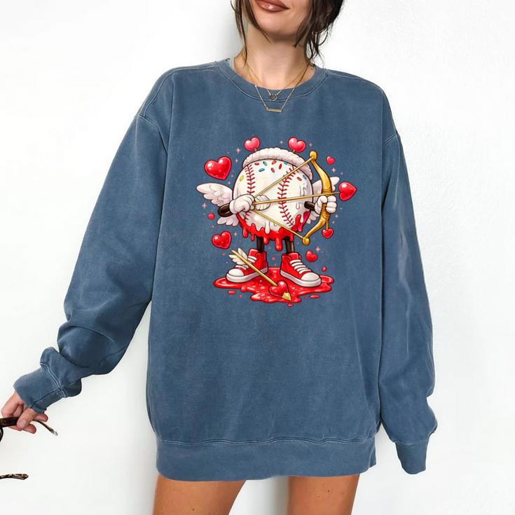 Cupid Baseball Drip Icecream Apparel Youth Boy Valentine Comfort Colors Sweatshirt