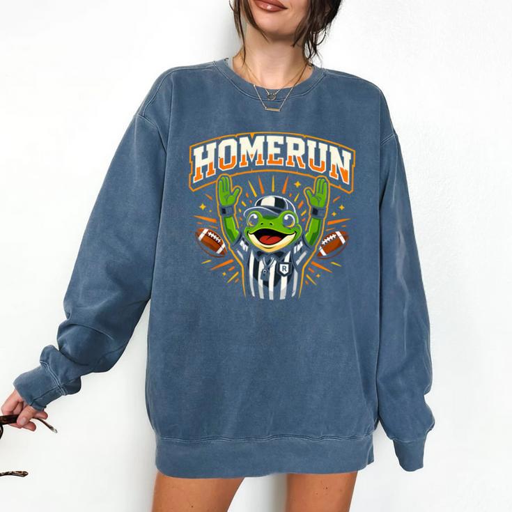 Football Referee Touchdown Baseball Homerun Frog Comfort Colors Sweatshirt