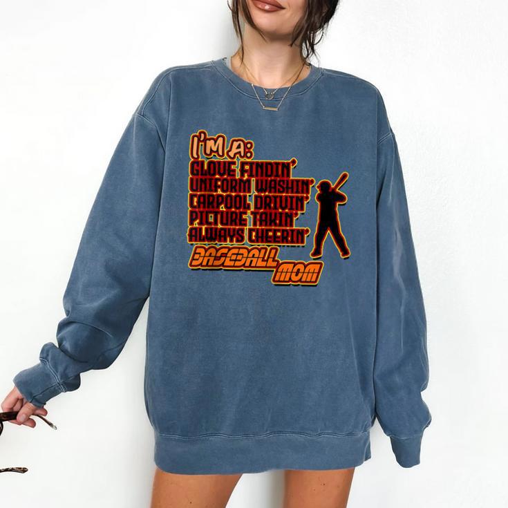 Im A Glove Findin Uniform Washin Carpool Drivin Baseball Mom Comfort Colors Sweatshirt