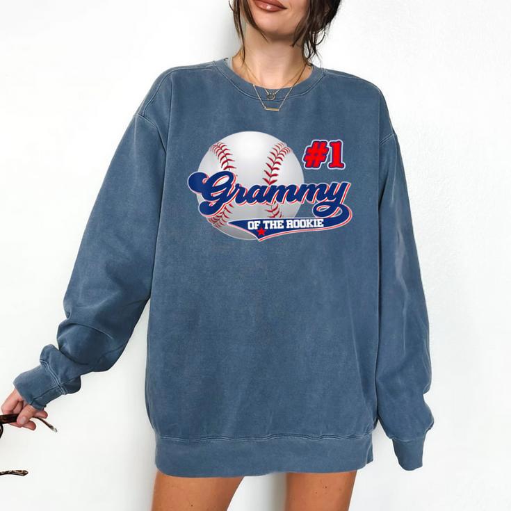 Grammy Rookie Of Year 1st Birthday Baseball Theme Matching Comfort Colors Sweatshirt