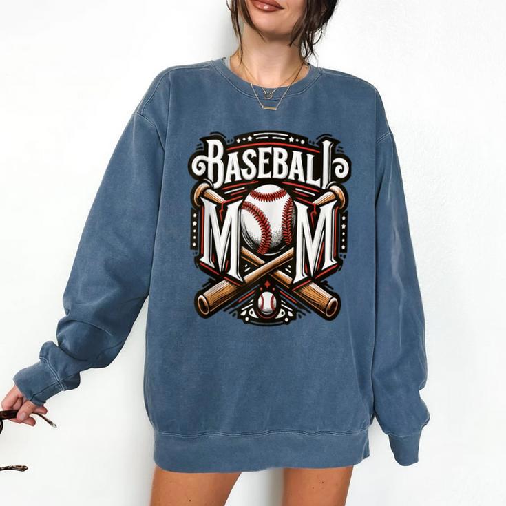 Home Run Baseball Mom Comfort Colors Sweatshirt