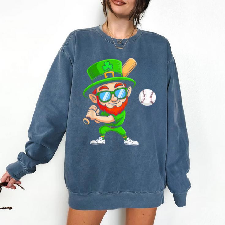 Kids St Patricks Day Shirt Leprechaun Baseball Boys Men Comfort Colors Sweatshirt