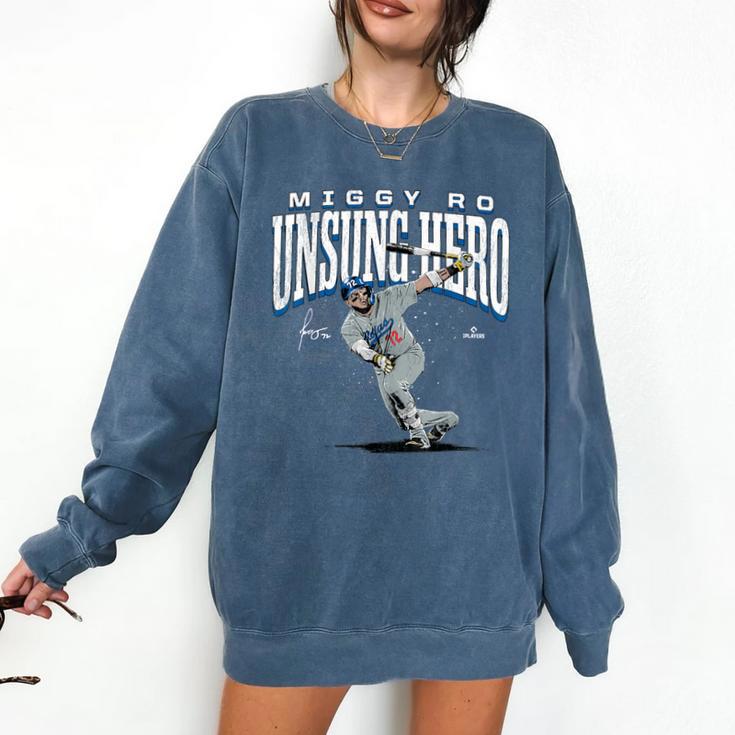 Miguel Rojas Unsung Hero Los Angeles Baseball MLBPA Comfort Colors Sweatshirt
