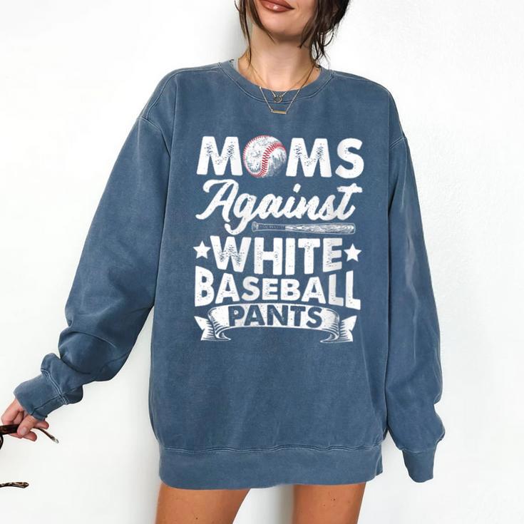 Moms Against Baseball Pants Shirt Baseball Mom Comfort Colors Sweatshirt