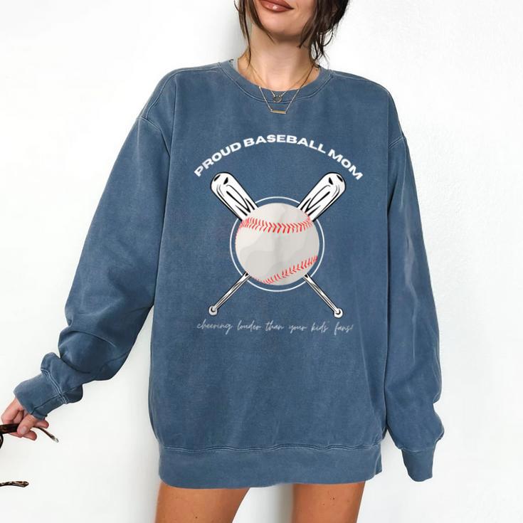 PROUD BASEBALL MOM Comfort Colors Sweatshirt