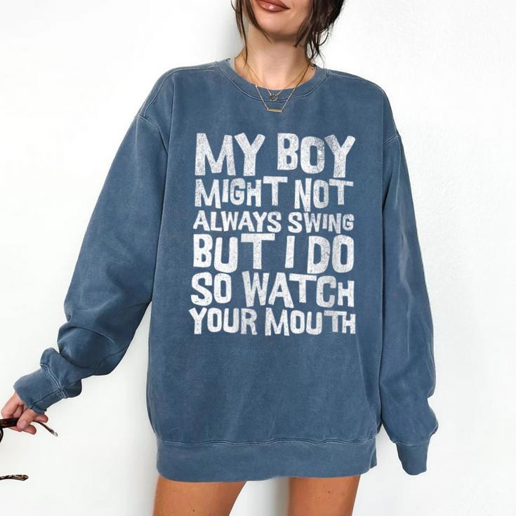 Proud Sassy Baseball Mom Comfort Colors Sweatshirt