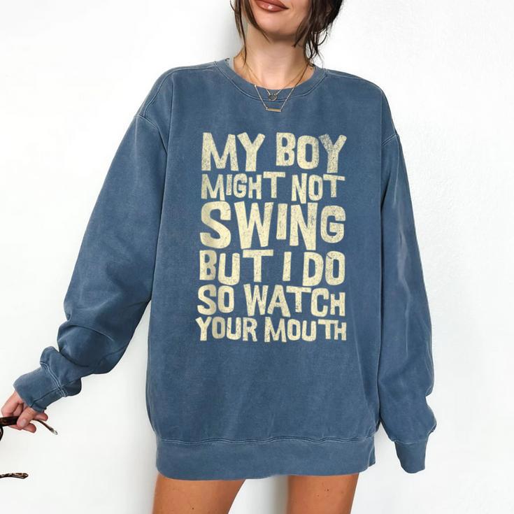 Sassy Baseball Mom Comfort Colors Sweatshirt