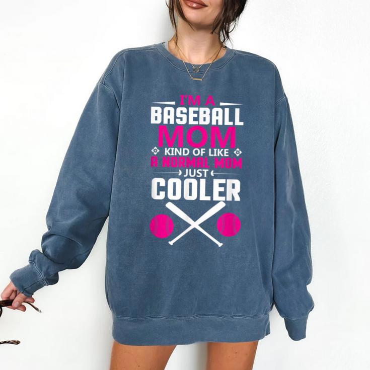 Self Expression Cool Baseball Mom Positive Thinking Comfort Colors Sweatshirt