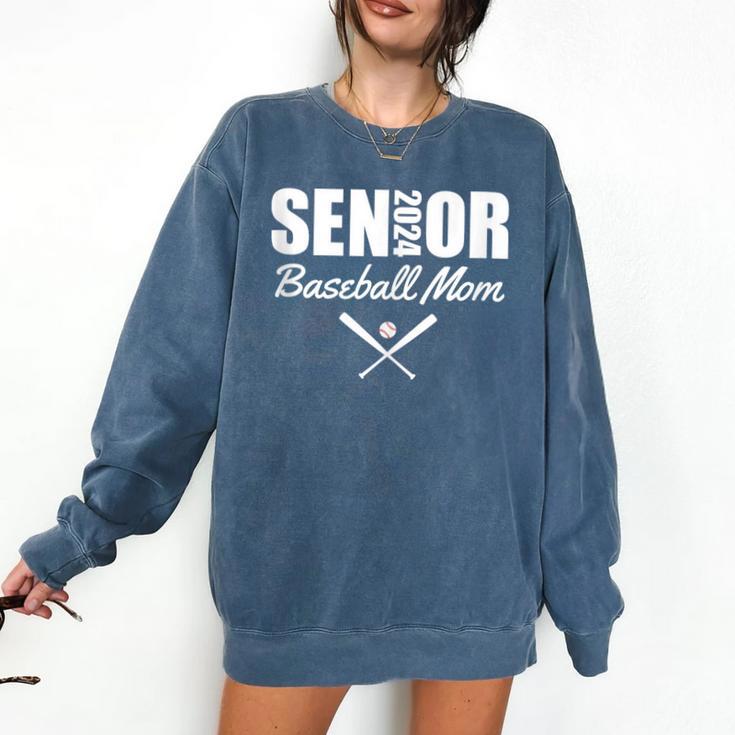 Senior Baseball Mom 2024 Team Parent Helper Class Of 2024 Comfort Colors Sweatshirt