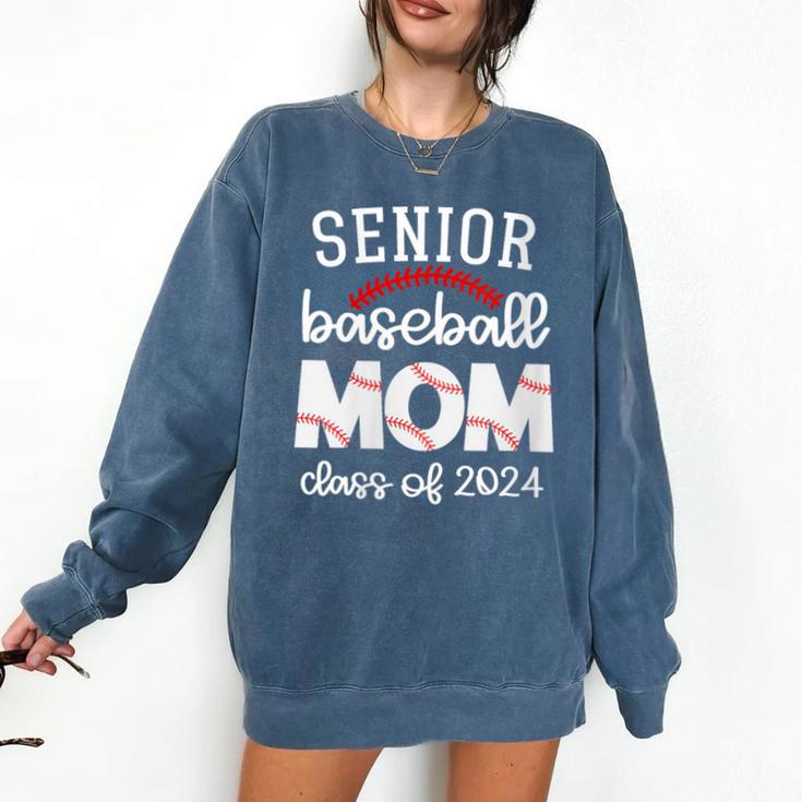 Senior Baseball Mom Class Of 2024 Baseball Senior Night Comfort Colors Sweatshirt