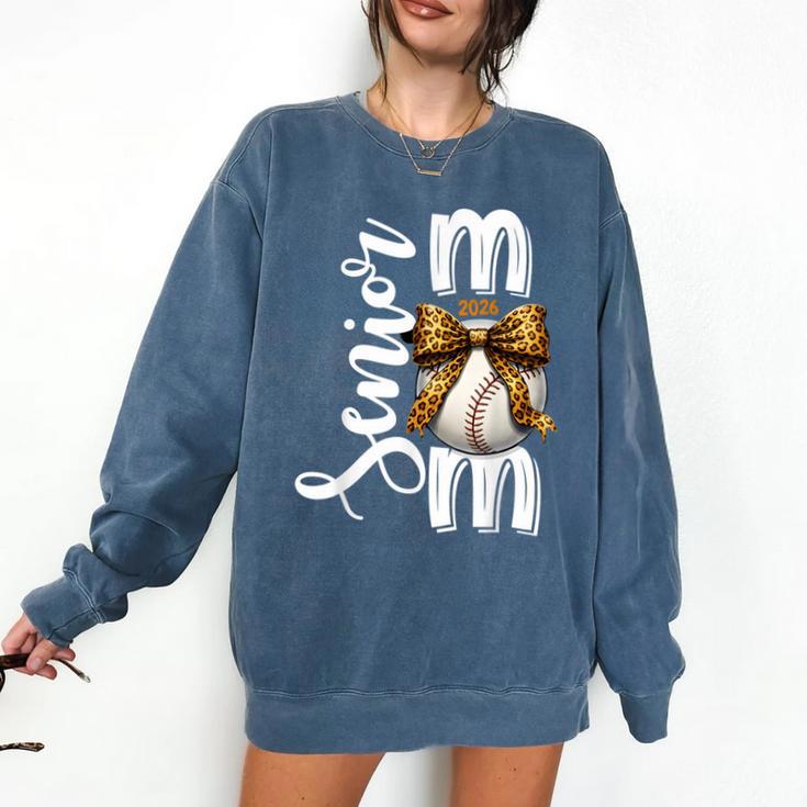 Senior Baseball Mom Class Of 2026 Player Graduation Grad Comfort Colors Sweatshirt