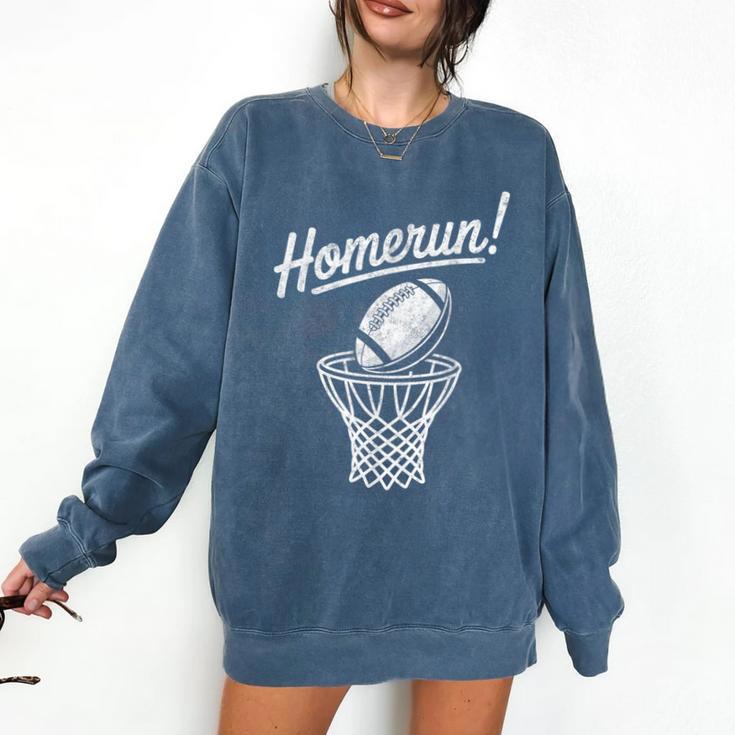 Sports Homerun Football Basketball Baseball Joke Tee Comfort Colors Sweatshirt