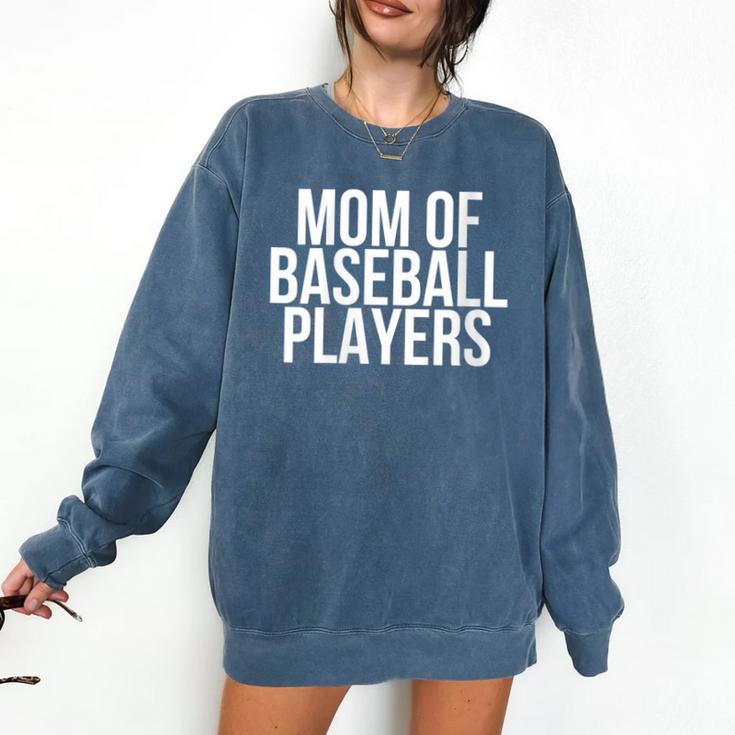Stressed Baseball Mom Son Daughter Proud Mother's Day Comfort Colors Sweatshirt
