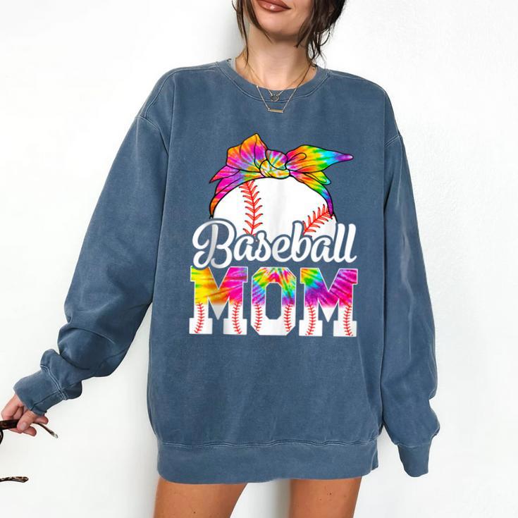 Tie Dye Baseball Mom Baseball Mama Sport Mother's Day Comfort Colors Sweatshirt