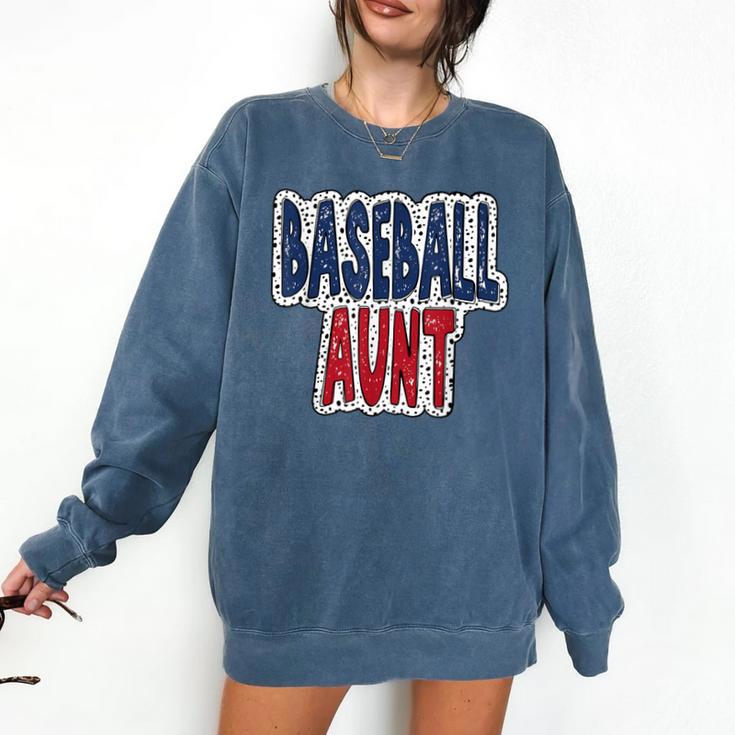 Baseball Mama Dalmatian Spots Baseball Mom Comfort Colors Sweatshirt