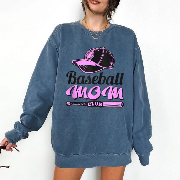 Baseball Mom Club Cool Comfort Colors Sweatshirt
