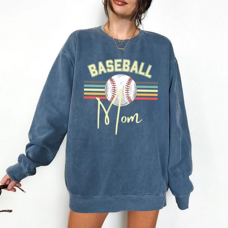 BASEBALL MOM Fun RETRO LOOK Premium Comfort Colors Sweatshirt