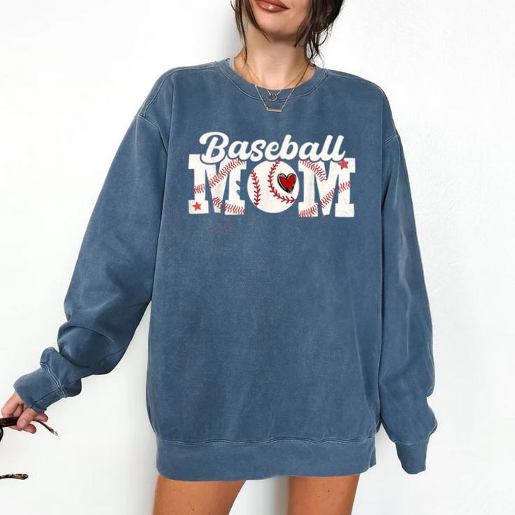 Baseball Mom Game Day Comfort Colors Sweatshirt