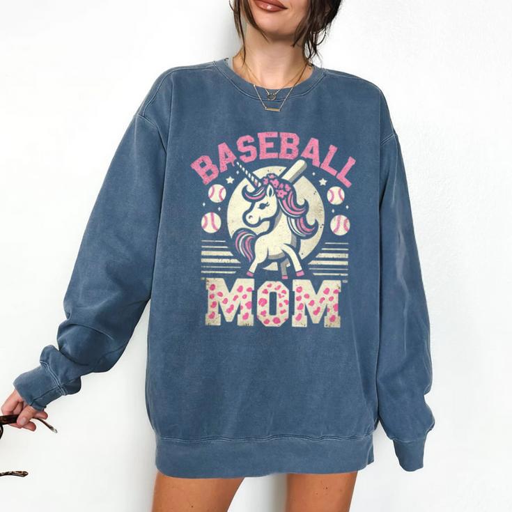 Baseball Mom Mama Mother's Dog In My Baseball Mom Era Comfort Colors Sweatshirt