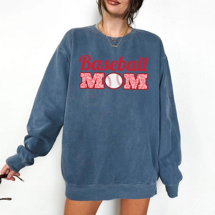 Baseball Mom Mother Mothers Of Baseball Athletes Comfort Colors Sweatshirt