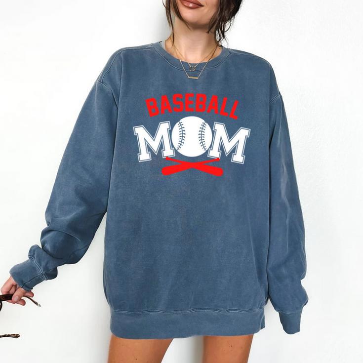 Baseball Mom Baseball Player For Mother's Day Comfort Colors Sweatshirt