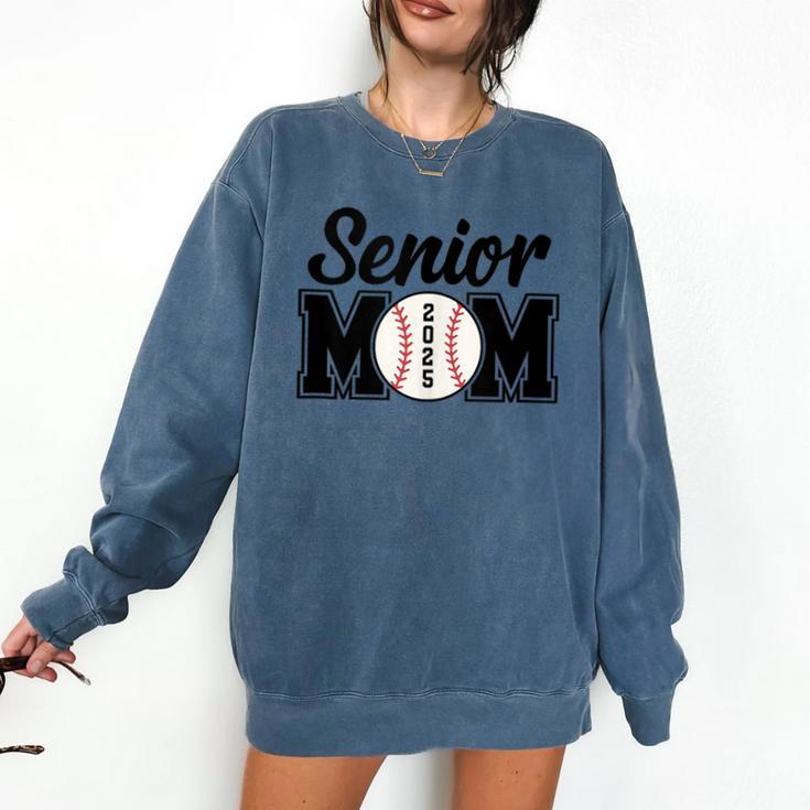 Baseball Mom Senior 2025 Mama Baseball Players High School Comfort Colors Sweatshirt