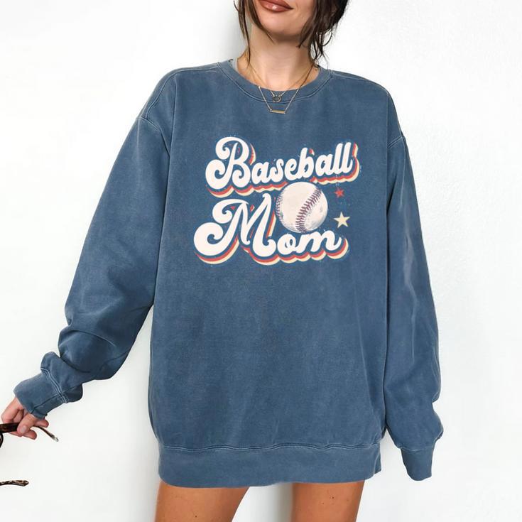 Baseball Mom Squad Comfort Colors Sweatshirt
