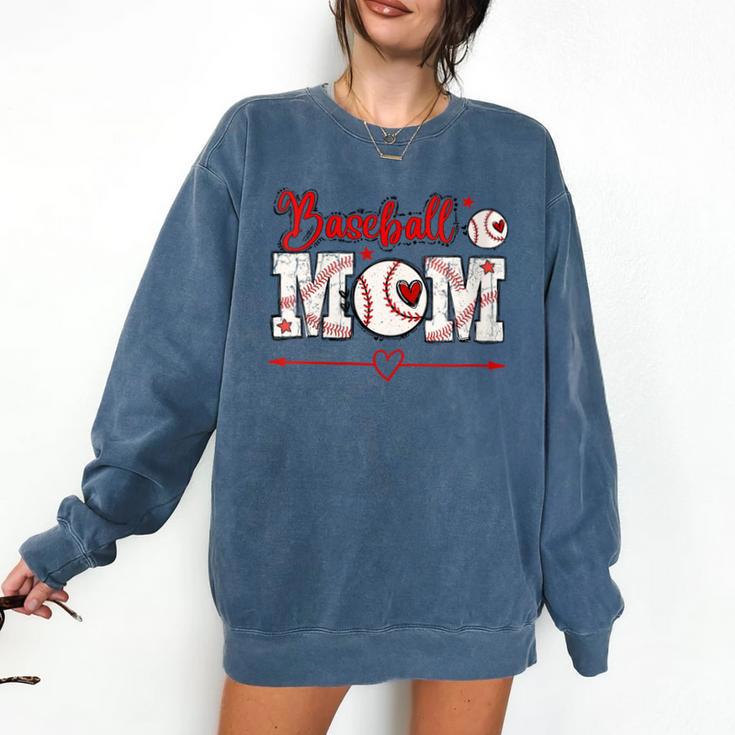 Baseball Mom T-Ball Moms Ball Player Moms Ballpark Mama Comfort Colors Sweatshirt