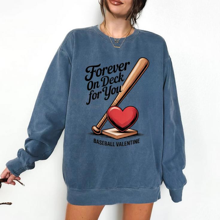 Baseball Valentine Forever On Deck For You Tee Comfort Colors Sweatshirt