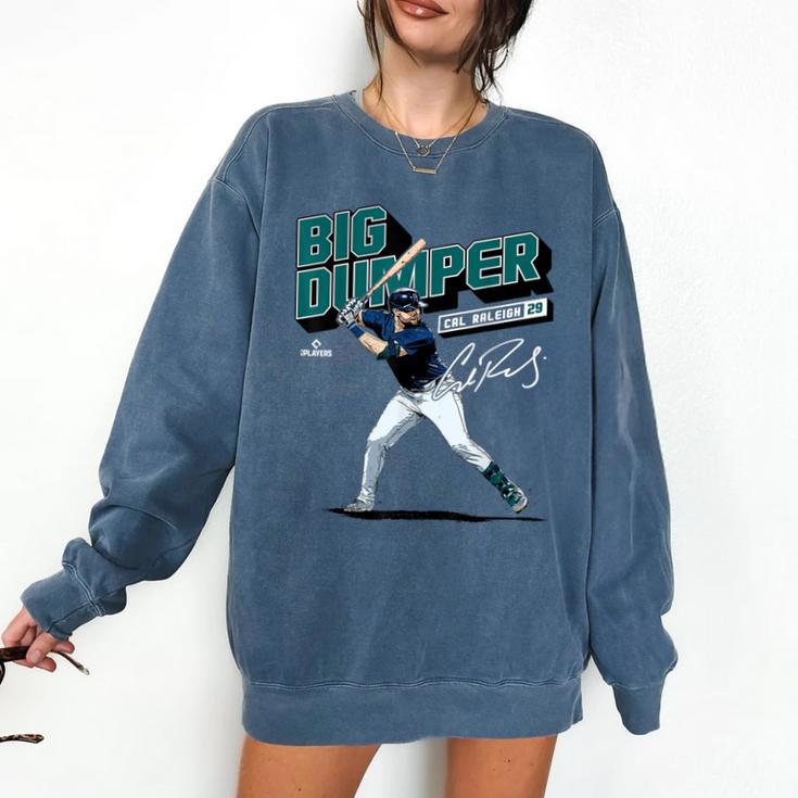 Cal Raleigh Seattle MLB Baseball Players MLBCRA205M Comfort Colors Sweatshirt