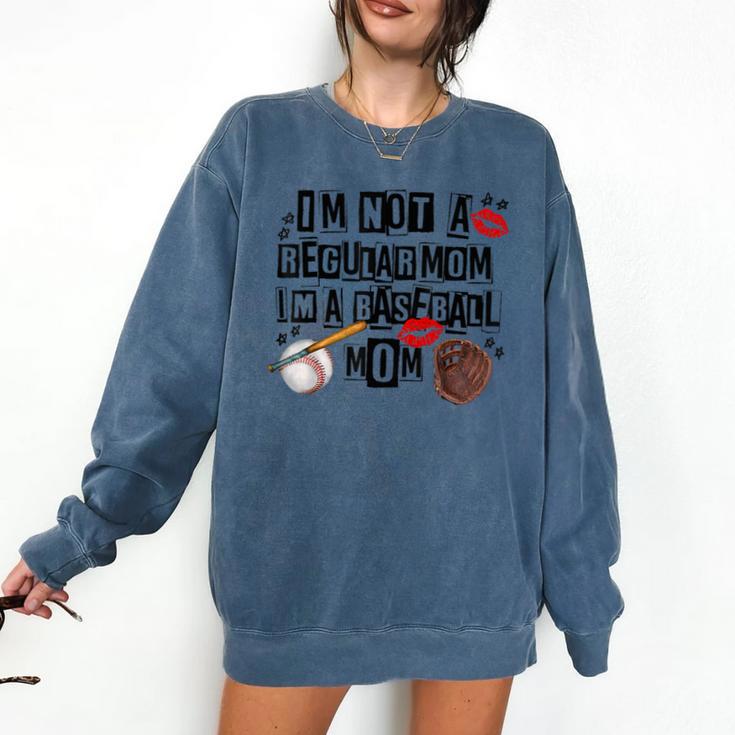 I'm Not A Regular Mom I'm A Baseball Mom Mother's Day Comfort Colors Sweatshirt