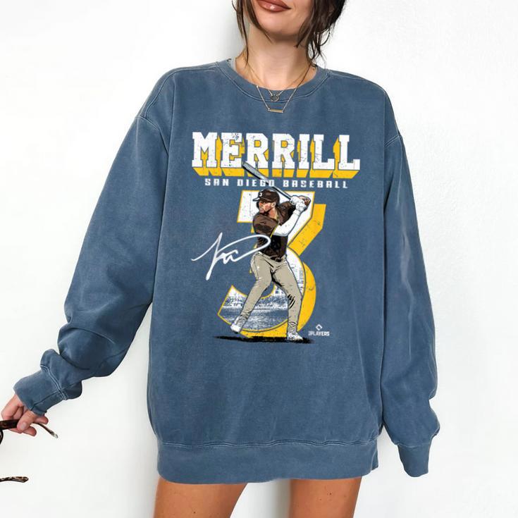 Jackson Merrill San Diego MLB Baseball Player MLBJME201M Comfort Colors Sweatshirt