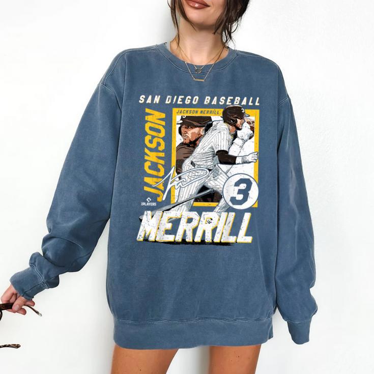 Jackson Merrill San Diego MLB Baseball Player MLBJME203M Comfort Colors Sweatshirt