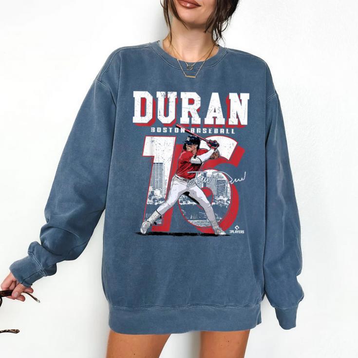 Jarren Duran Boston MLB Baseball Players MLBJDU201M Comfort Colors Sweatshirt