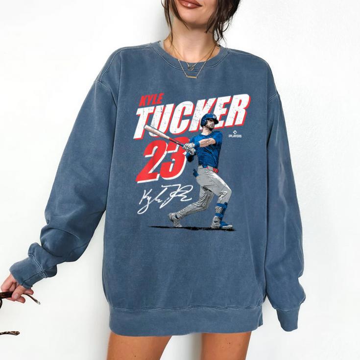 Kyle Tucker Los Angeles D Baseball Players MLBKYT204M Comfort Colors Sweatshirt