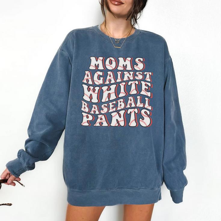 Mom Against Baseball Pants Baseball Mom Comfort Colors Sweatshirt