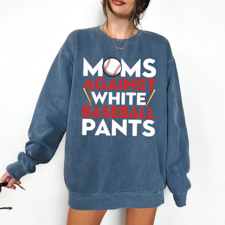 Mom Against Baseball Pants Shirt Baseball Mom Comfort Colors Sweatshirt