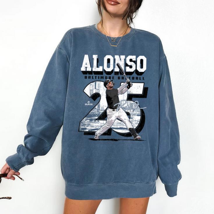 Pete Alonso Baltimore Baseball Players MLBPAL204M Comfort Colors Sweatshirt