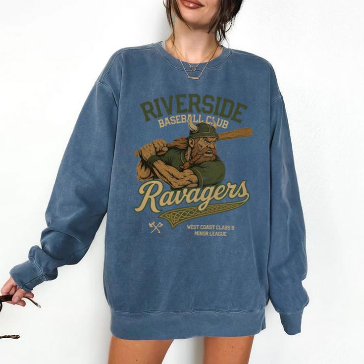Riverside Ravagers Retro Minor League Baseball Comfort Colors Sweatshirt