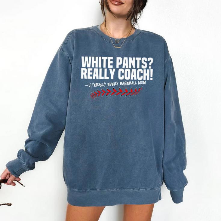 Sarcastic Baseball Mom Mama Baseball Life Premium Comfort Colors Sweatshirt