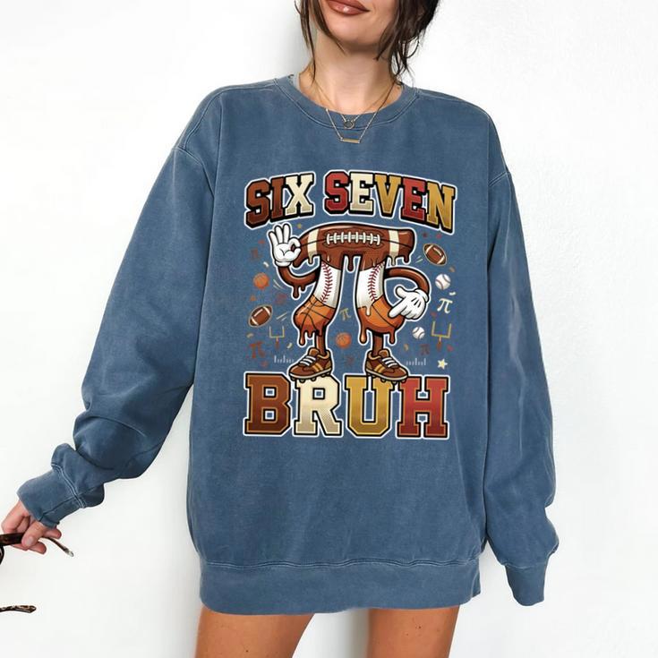 Six Seven 67 Happy Pi Day 314 Football Basketball Baseball Comfort Colors Sweatshirt