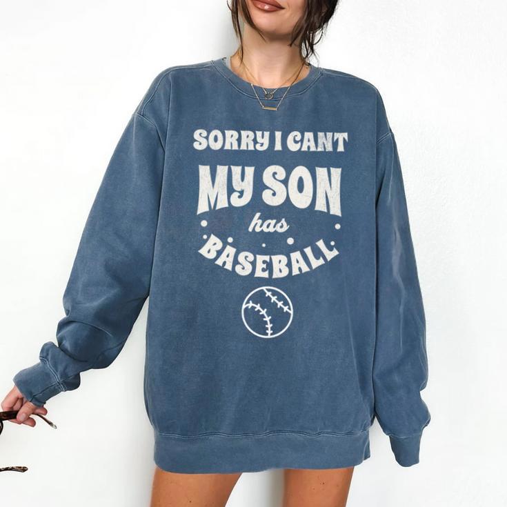 My Son Has Baseball Baseball Mom Mother's Day Sports Retro Comfort Colors Sweatshirt