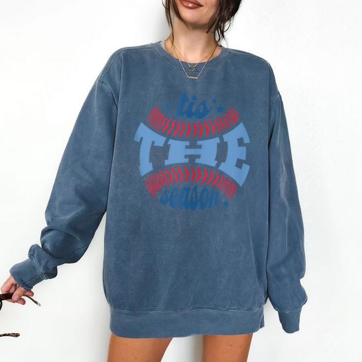 Spring 2024 Season Cute Baseball Mom It Is The Season Comfort Colors Sweatshirt