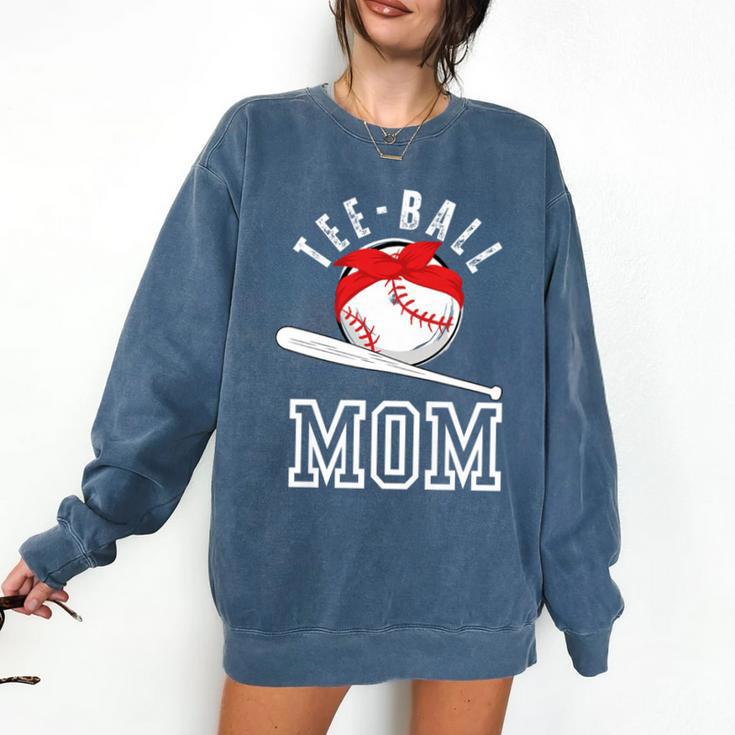 T-Ball Baseball Mom Teeball Mom Mother's Day 2024 Premium Comfort Colors Sweatshirt