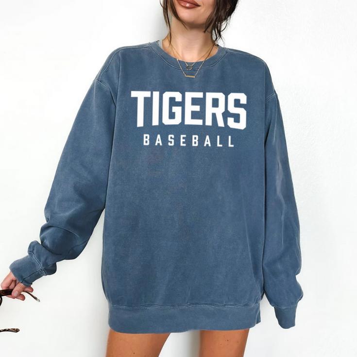 Tigers Baseball Inspired Comfort Colors Sweatshirt