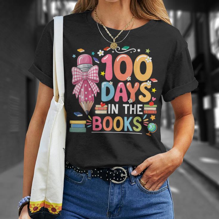 100th Day Of School Teacher Floral 100 Days In The Books T-Shirt Gifts for Her 100th Day Of School Teacher Floral 100 Days In The Books T-Shirt Gifts for Her