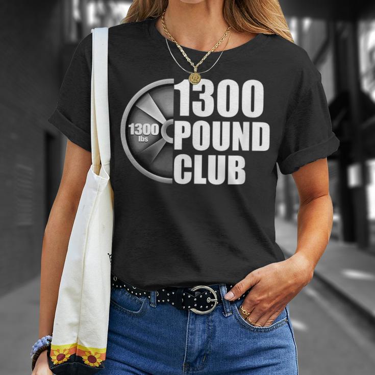 1300ポンドクラブパワーリフティング Tシャツ 彼女への贈り物