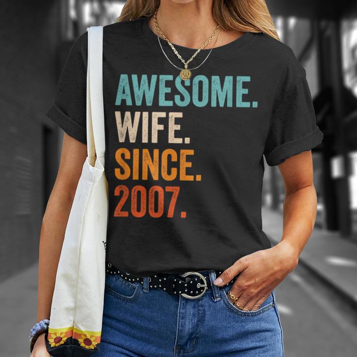 19 Aniversario De Boda 19 Años Camiseta unisex Regalos para ella