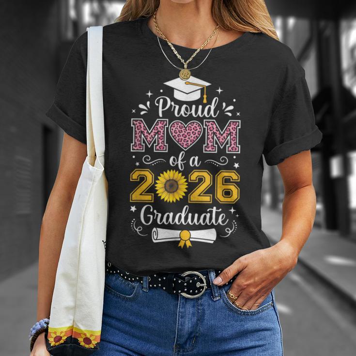 2026年卒業生シニアヒマワリヒョウの心臓の誇り高き母 Tシャツ 彼女への贈り物