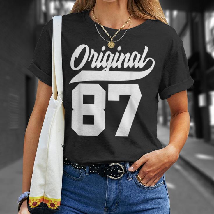 39Geburtstag Geschenk Mann Frau Original Jahrgang 1987 T-Shirt Geschenke für Sie